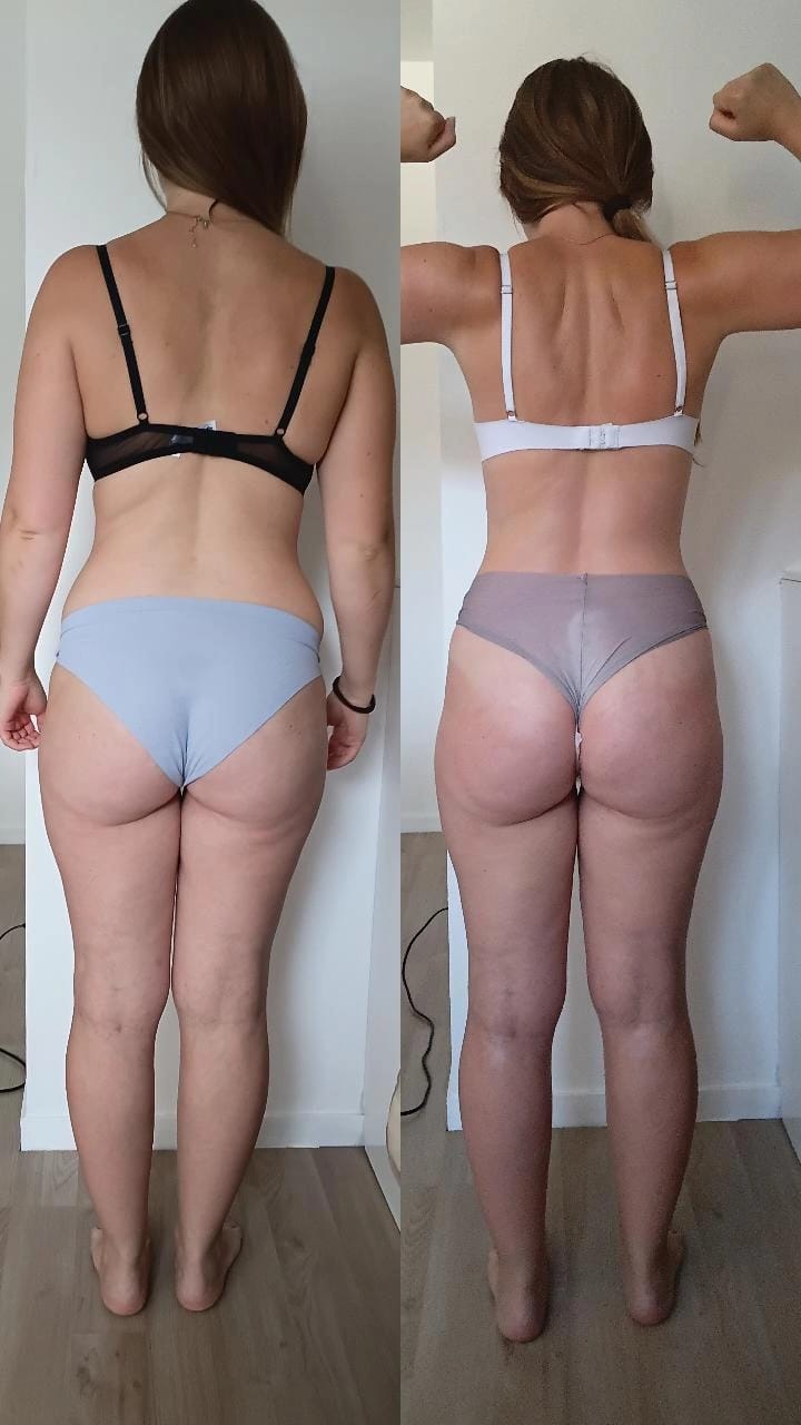 Résultat avant après soin Dianita Massages